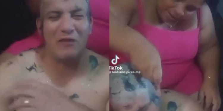 Vídeo: Mulher tem ataque de ciúmes e raspa a cabeça do marido: 'A moça elogiou o cabelo dele'