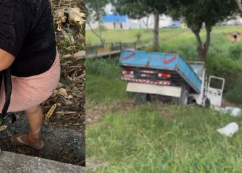 Após falha nos freios, motorista causa acid3nte e fer3 pedestre na avenida das Torres