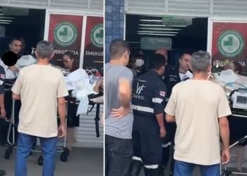 Vídeo: bandido tenta furt@r cabos no Platão Araújo, sofre ch0que e deixa hospital sem energia