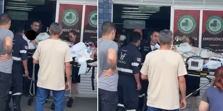 Vídeo: bandido tenta furt@r cabos no Platão Araújo, sofre ch0que e deixa hospital sem energia