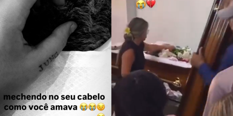 Vídeo: Velório do traf1cante ‘TH da Maré’ lota e tem confusã0 da atual com a amante dele