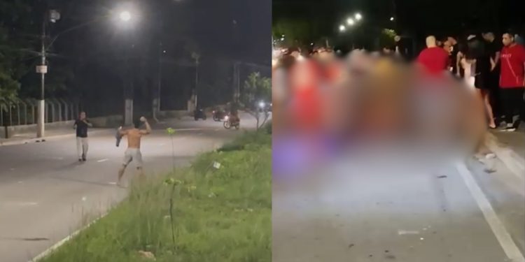 Vídeo: Sargento da Marinha fica em estado grav3 após ser agredid0 em confusão no Distrito