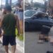 Vídeo forte: idoso m0rre contorcid0 e homem fica esticad0 no chão em acidente de moto em Manaus