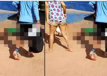 Vídeo forte: bandid0s da Compensa queimam jovem a tir0s no campo do Estrela