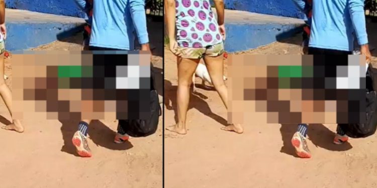 Vídeo forte: bandid0s da Compensa queimam jovem a tir0s no campo do Estrela