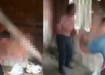 Vídeo forte: homem é espancad0 pelo tráfic0 em Manaus: ‘cala a boca, é o Trem’