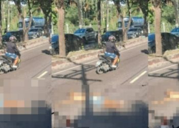 Morador de rua m0rre e fica estirad0 no chão após atr0pelamento em Manaus 