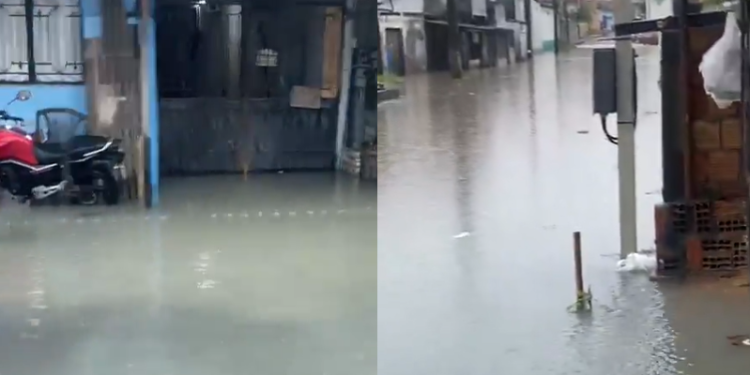 Vídeo: Chuva causa quatro ocorrências entre deslizamento e alagamentos em Manaus