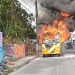 Vídeo: Ônibus ‘Amarelinho’ é tomado totalmente pelo fogo em Manaus