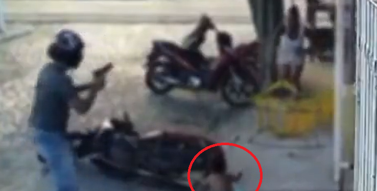 Vídeo: Bebê de 1 ano sobrevive a t1rote1o que feriu pai e deixou 15 marcas de b@la em local