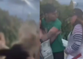 Vídeo: Br1ga entre mulheres em vestidos curtos paralisa viaduto e viraliza em Manaus