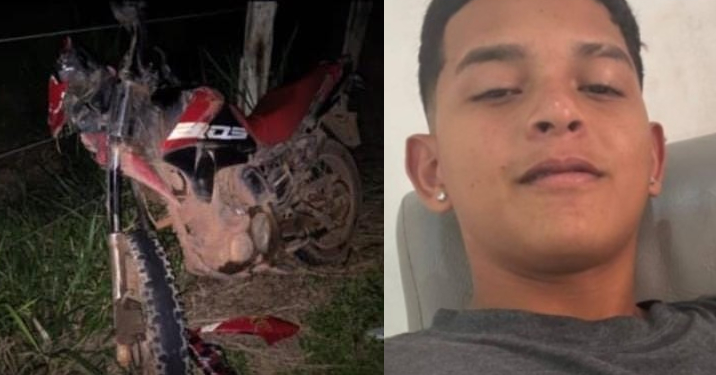 Em moto, garoto de 15 anos não consegue parar e m0rr3 ao bater em búfalo em Itacoatiara
