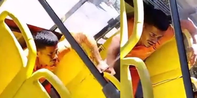 Vídeo: bandid0 chora dentro do busão em Manaus após ser rendido por passageiros: ‘desculpa’