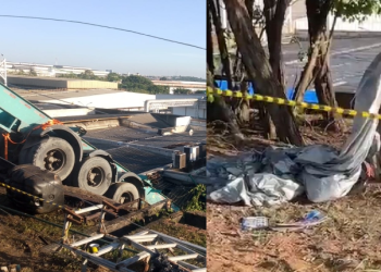 Homem m0rr3 atropelado por caminhão que cai dentro da Honda Manaus; motorista teria desviado de buraco