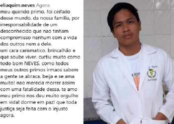 ‘Irresponsabilidade de um desconhecido’, diz família de farmacêutico atr0pelado em Manaus ao pedir justiça