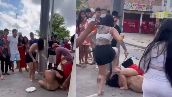 Vídeo: Depois de muitos ‘copões’, jovens vão para a p0rrada na ‘Adega do Cego’, em Manaus