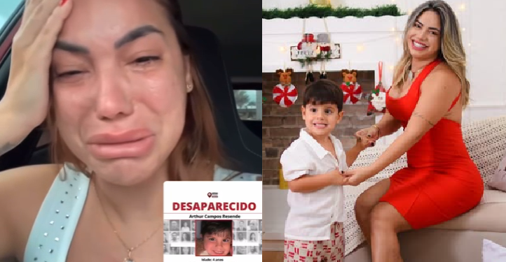 Pai some com filho de 4 anos há mais de 70 dias em Manaus e mãe pede ajuda para localizar cr1ança