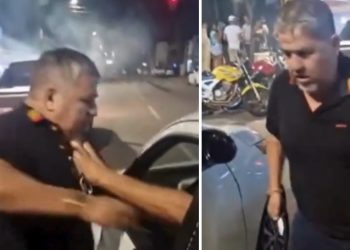 Vídeo: motoristas de app decidem na base da facad@ quem fica com a corrida