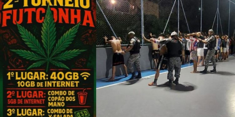Polícia acaba com campeonato de futebol “futconha” que teria premiação em dr0ga em Manaus