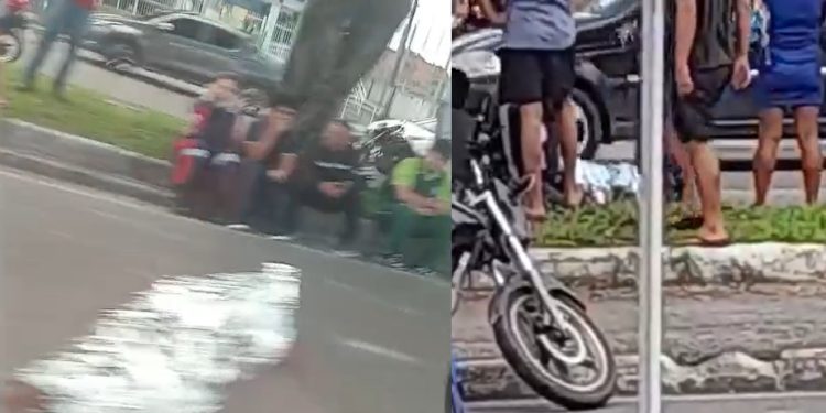 Vídeo: idoso tenta atravessar a rua e m0rre atr0pelado por moto em Manaus