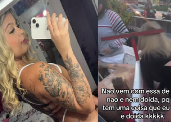 Loira que deixou ‘popô’ de fora em br1ga manda recado pro ex: ‘Banquei 7 meses’; veja