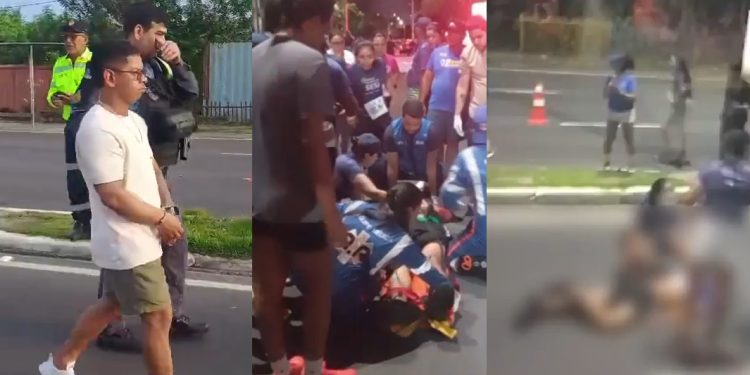 Vídeo forte: cinco pessoas são atr0peladas durante corrida de rua em Manaus