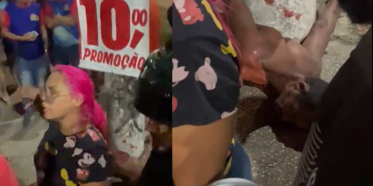 Vídeo: Suspeito de empurrar idosa que m0rr3u atropelad@ é e$pancad0 em Manaus