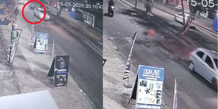Veja momento em que homem empurra ‘do nada’ idosa em via e ela m0rre atr0pelada em Manaus; vídeo