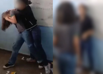 Vídeo: Alunas da escola Ana Sena rolam pelo chão na p0rrada e estudantes incentivam ‘lut@’