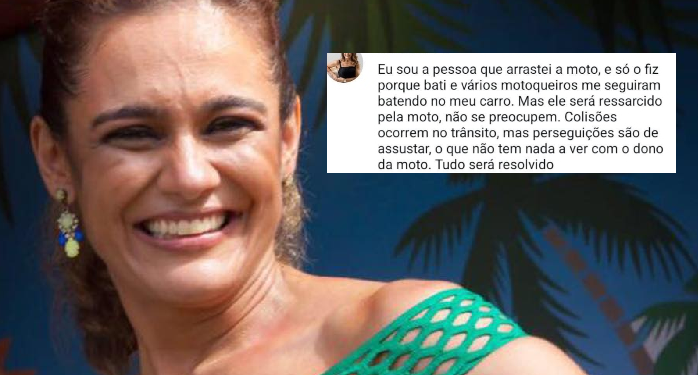 Procuradora diz que se assustou com motoqueiros e garante moto nova: ‘Ele será ressarcido’