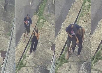 Vídeo: câmera grava momento em que bandid0 armad0 chega assaltand0 mulher em Manaus