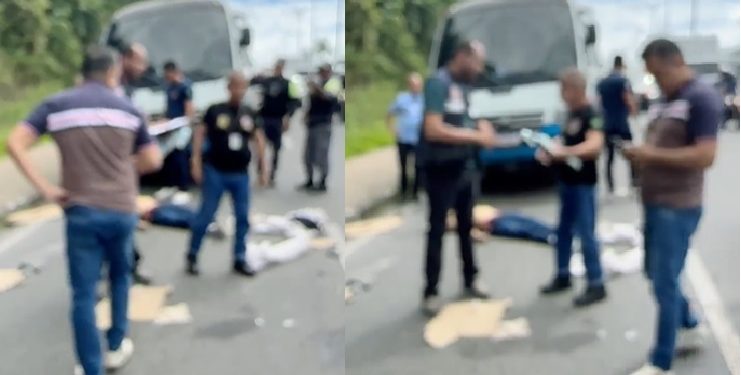 Carro acerta motoqueiro de 19 anos que cai e m0rre prensad0 por ônibus em Manaus