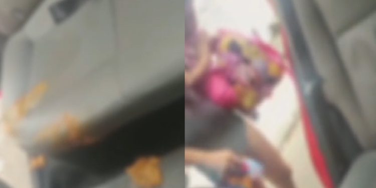 Vídeo: motorista da Uber em Manaus mostra mulher cagand0 o carro dele: ‘simplesmente cag0u’