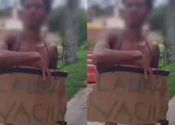 Vídeo: suspeit0 de assalt0 anda de fi0-dental na rua: ‘sou ladrã0 vacilã0’