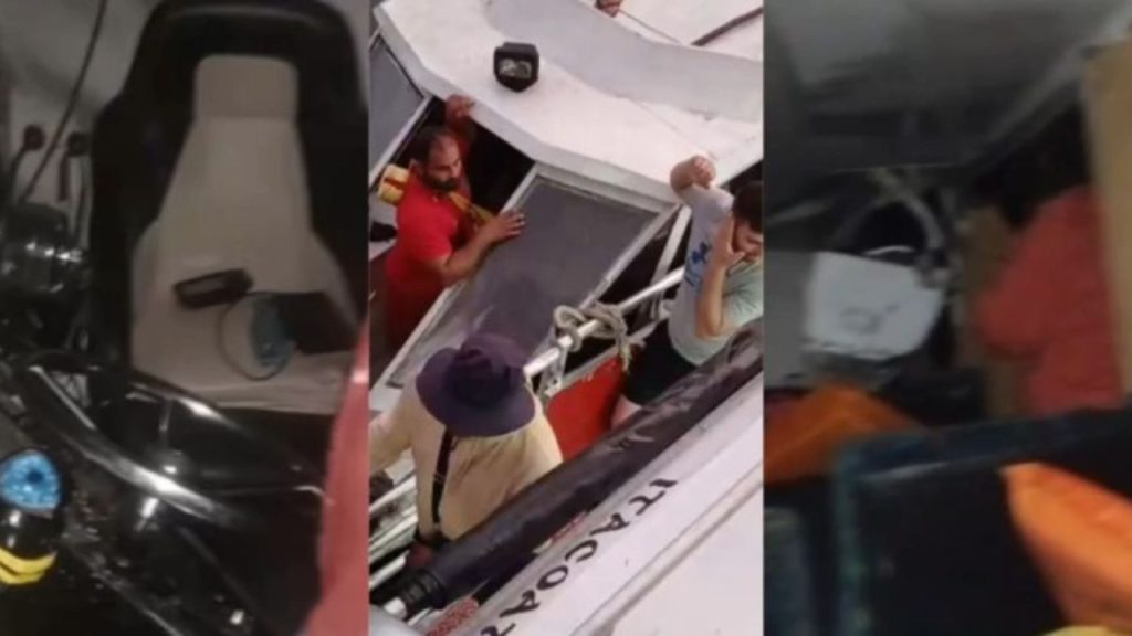 Passageiros de lancha ficam ferid0s após colisão no Rio Negro; veja o vídeo