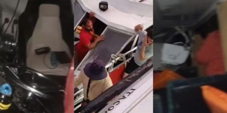 Passageiros de lancha ficam ferid0s após colisão no Rio Negro; veja o vídeo