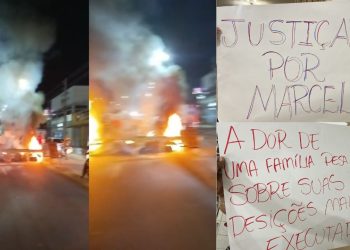 'Queremos justiça': família de motociclista m0rt0 no Viaduto Rei Pelé realiza protesto