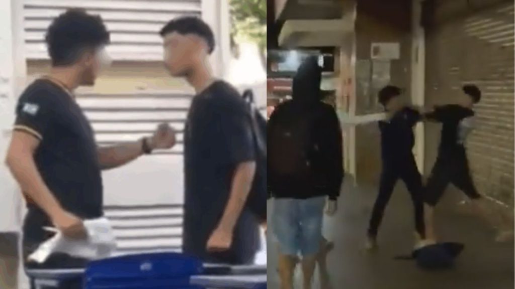 Vídeo: Briga entre professor e aluno do ensino médio termina na rua com soc0s