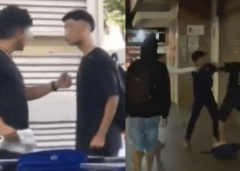 Vídeo: Briga entre professor e aluno do ensino médio termina na rua com soc0s