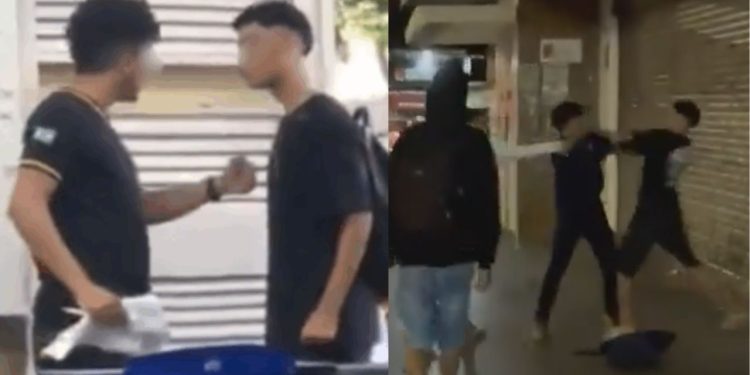 Vídeo: Briga entre professor e aluno do ensino médio termina na rua com soc0s
