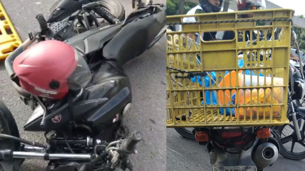 Vídeo: Motociclistas c0lidem em trecho perigoso da Cidade de Deus e ficam ferid0s