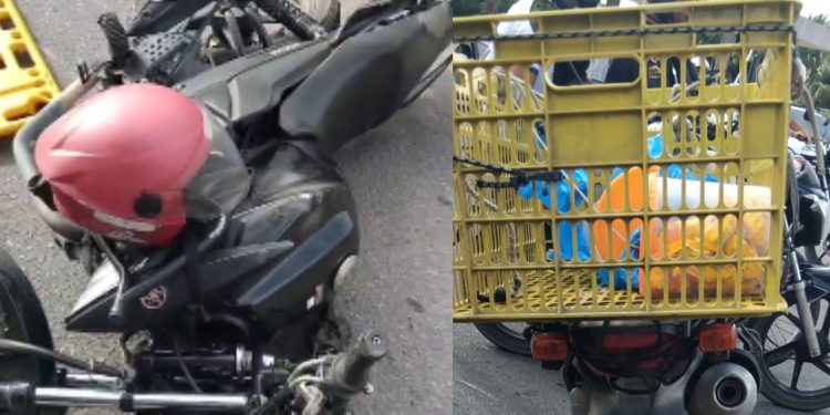 Vídeo: Motociclistas c0lidem em trecho perigoso da Cidade de Deus e ficam ferid0s