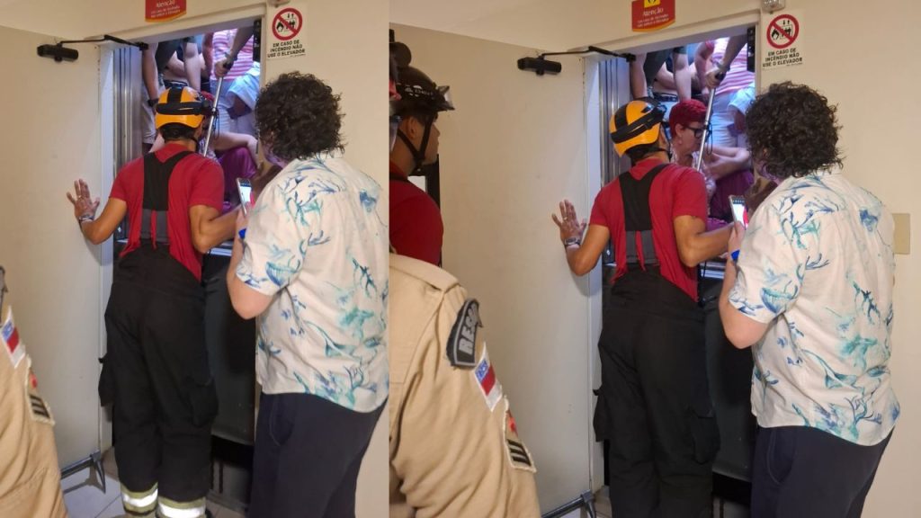 Elevador trava com turistas em hotel de Manaus; bombeiros fazem resgate sem feridos