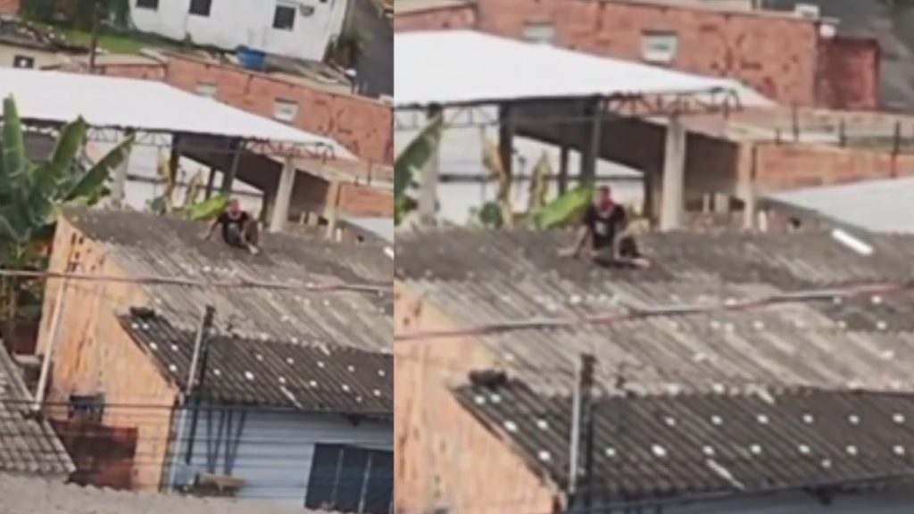 Ladrão tenta fugir do tribunal do crim3 clamando pela polícia em Manaus: "Polícia, polícia, polícia"