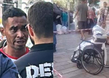 Filho que empurrou pai m0rto na cadeira de rodas é identificado em Manaus