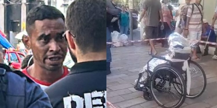 Filho que empurrou pai m0rto na cadeira de rodas é identificado em Manaus