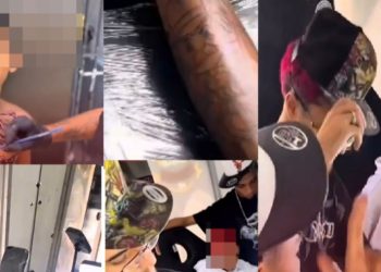 Vídeo: mãe deixa filho de 12 anos tatuar todo o c0rpo e é criticada nas redes sociais: ‘irresponsável’