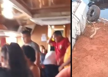 Vídeo: comandante perde controle de lancha e bate em barranco a caminho de Manaus
