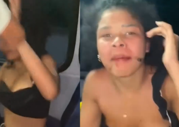 Vídeo: Novinha é abandonada pelos comparsas após r0ubo, chora e pede perdão ao ap@nhar