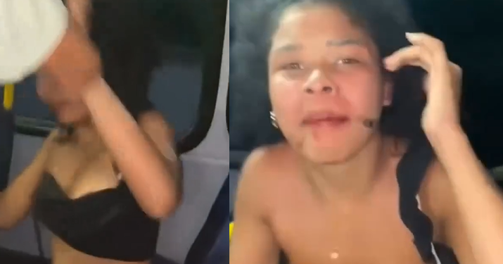 Vídeo: Novinha é abandonada pelos comparsas após r0ubo, chora e pede perdão ao ap@nhar